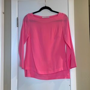 Trina Turk Pink Silk Top